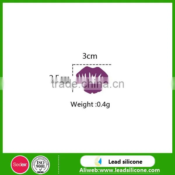 Novelty Sexy Lips Silicone Wine Glass Marker Silicone Wine Charms Silicone Bottle Charms Bottle Marker photo-3