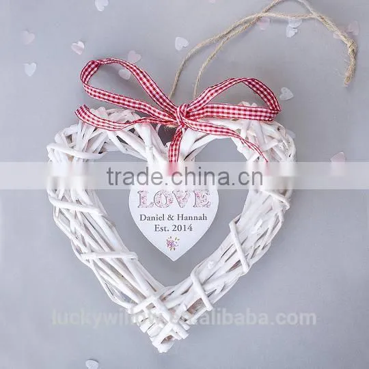 Christmas Wicker Hearts Hanging Gift Pendants photo-3