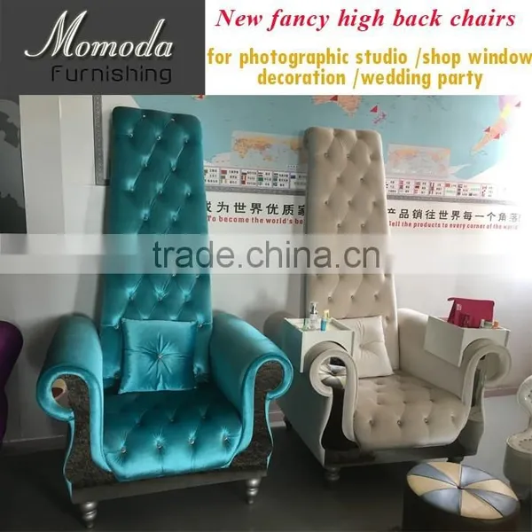 JR040 High Class Antique Wedding Queen King Chair Sale photo-1