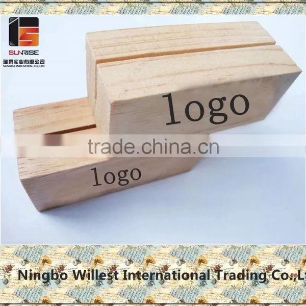 Wooden Base for Chalkboard,high Quality Menu Holder Wood Base photo-3