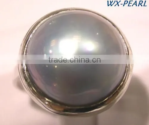 Fashion Jewelry Big Pearl Rings Tahitian Pearl Ring photo-2