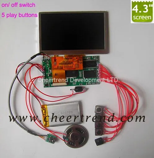 China Factory Direct 5 Inch Lcd Tft Video Display Module for Advertisin Video Greeting Card/video Brochure/video Booklet photo-2