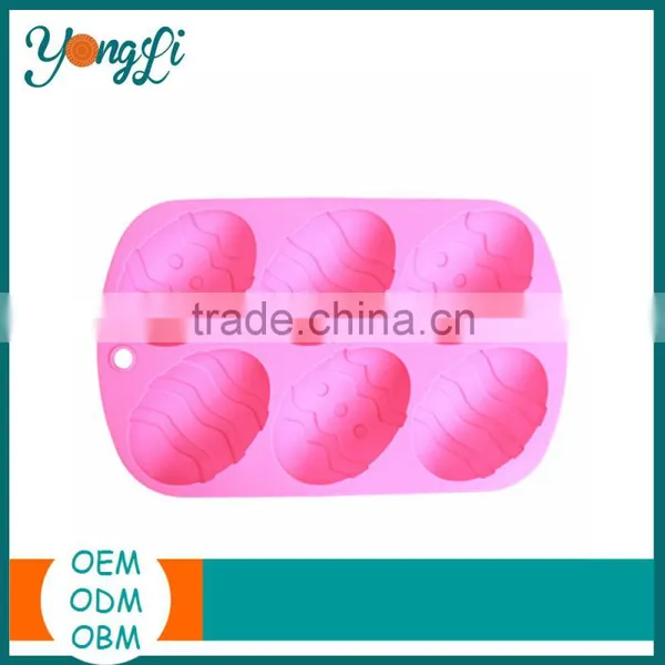 Wholesale Easter Non Stick Chocolate Egg Shaped Tray Silicone Cake Baking Mould photo-3