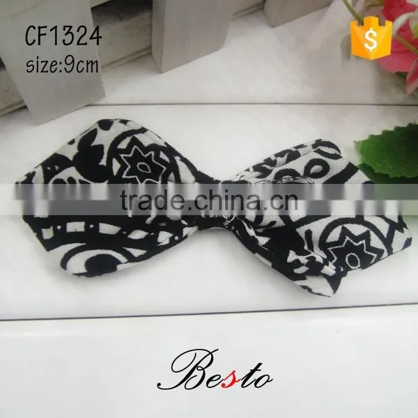 Beautiful Decorative Printing Fabriclarge Hair Bow for Girls photo-3
