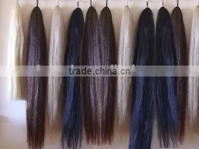 White Brown Black Color Horse Hair for Brush Tail Extensions photo-3