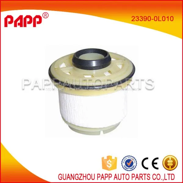 circular 23390-0L010 toyota hilux fuel filter made of quality filter paper