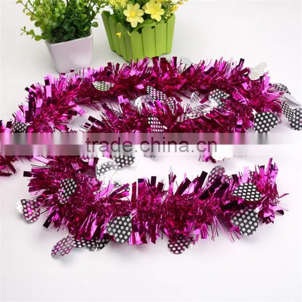 Cheap Colorful Christmas Tinsel Garland Tree Decorations Wedding Decorative Garland photo-3