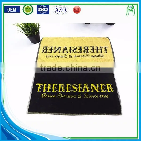 Custom Design Full Size Jacquard Logo Terry Bar Towel photo-4