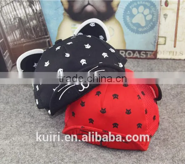 Unisex Kid Child Baseball Cap Snapback Hat Cute Cat Ears Cap photo-4
