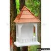 Sell Wood Bird Feeder With Natural Wood Roof