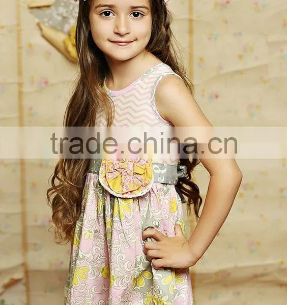 2017 Mustard Pie Remake Girls Dress Summer Kids Clothing photo-2