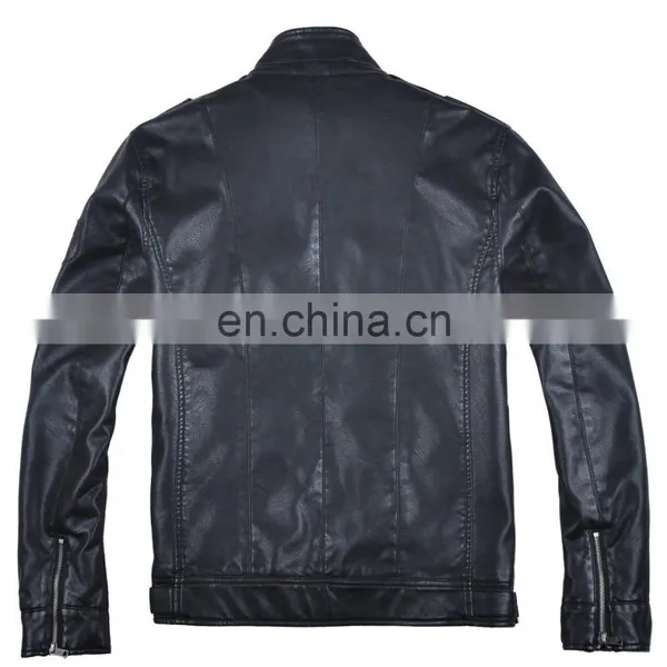 2015 Mens Handsome Last Design Leather Jacket photo-3