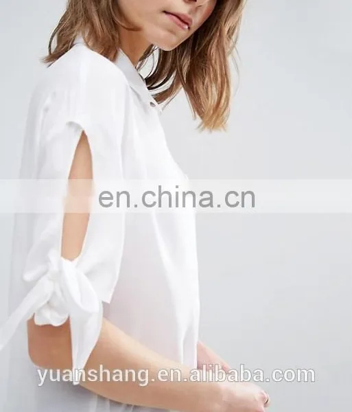 Wholesale New Arrivals High Quality Long Sleeve Fashion White Blose photo-4