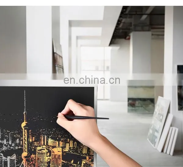 2017 New Gift Mini Scratch off Bight City Coating Poster With Scratch Pen photo-5