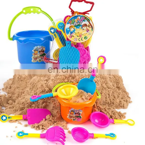 Plastic Summer Toy Mini Sand Beach Toy Bucket Set for Kids