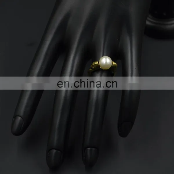 MCR-0010 In Stock Fashion Wedding Wholesale Latest Pearl Ring Designs for Women photo-4