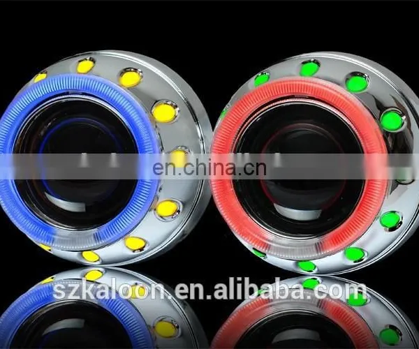 Bixenon Projector Lens kit with Angel Eye CCFL H1 H7 H4 H13 HB3 HB4 9004 9007+2pcs 35w AC Ballasts for Headlamp