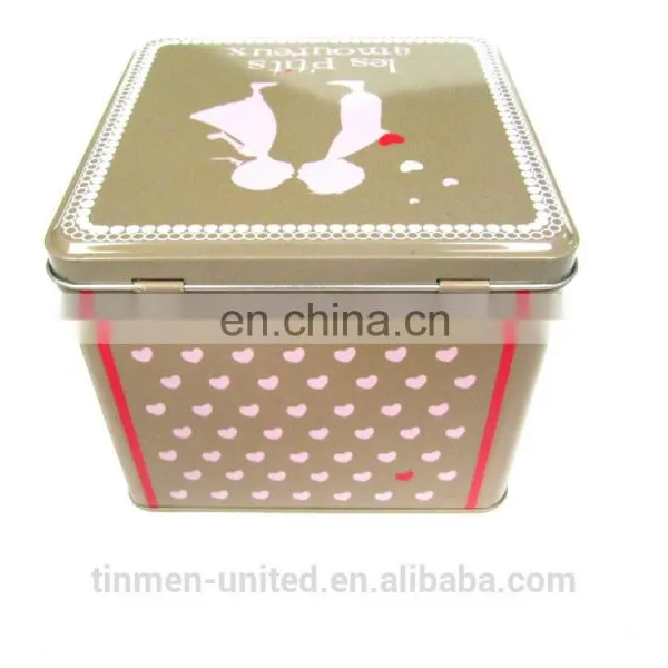 Big Square Present Tin Box With a Drawer Tin Box by Tinmen photo-2