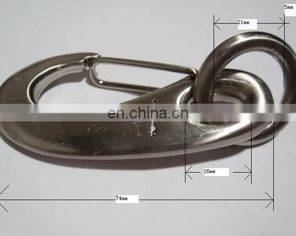 Wholesale Metal Large Snap Hook Metal Swivel Eye Clasp Hook for Dog Collar photo-3