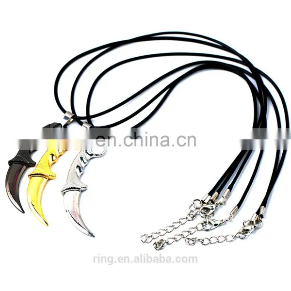 CSGO Karambit Model Knife Weapon Key Chain Counter Strike CS GO Key Holder Charm Cosplay Jewelry photo-4