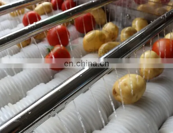 Industrial Bell Pepper White Onion Potato Vegetable Brush Cleaner Lemon Date Citrus Fruit Strawberry Brush Rolls Washing Machine photo-4