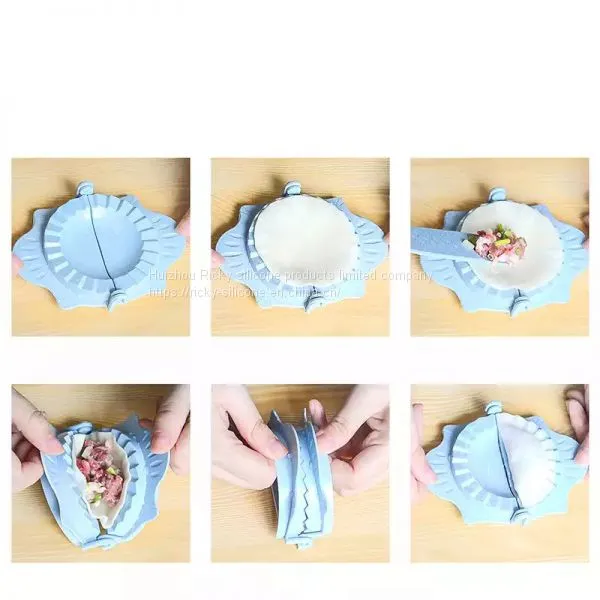 2019 New DIY Dumplings Maker Tool Wheat Straw Jiaozi Pierogi Mold Dumpling Mold Clips Baking Molds Pastry Kitchen Accessories photo-2