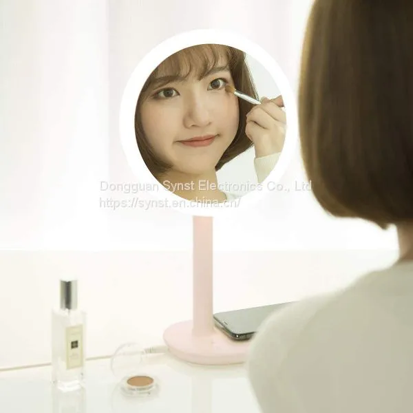 Wireless Fast Charger LED Makeup Mirror With Table Lamp photo-2