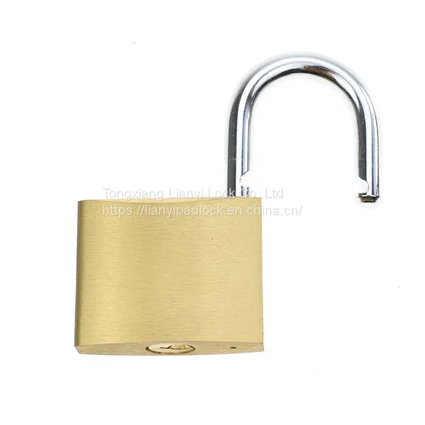 High Quality Anti Cut Anti Rust Solid Brass Body Hardened Shackle Brass Padlock Medium Type Safety Padlock for Outdoor photo-5