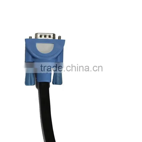 15PIN BLUE BLACK( 3+6) Male to Male PLUG RGB CABLE, VGA SCART CABLE Supplier's Choice photo-2