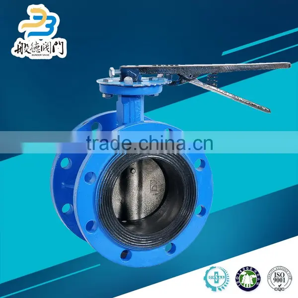 High Quality China Supplier DN150 EPDM Seat Manual Wafer End Type or Flange Type Butterfly Valve photo-3