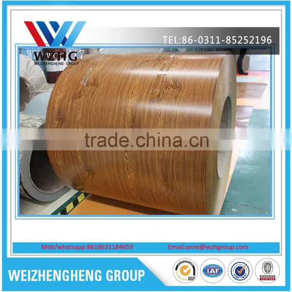 Building Materials SGCC SGCD SGCE Wooden PPGI Coil for Roofing Sheet