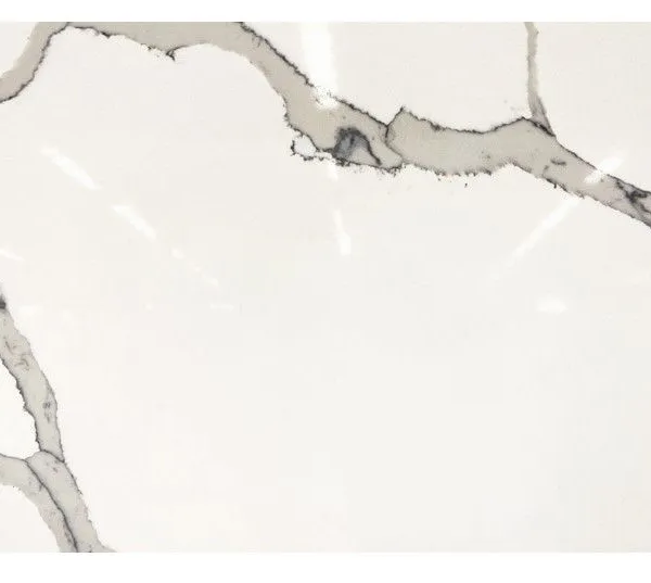 Code：1020，Calacatta Artificial Stone Quartz Slab Kitchen Countertops photo-2