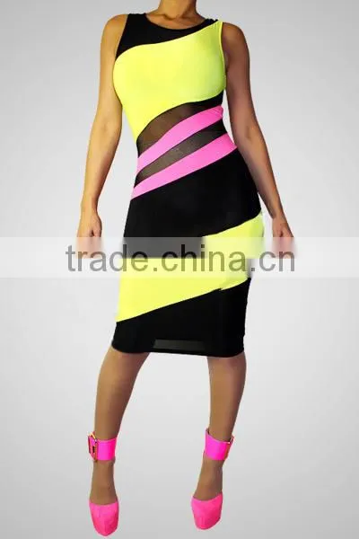 Ladie Fashion Dress Sleeveless Evening Dress Sexy Free Prom Dress photo-6
