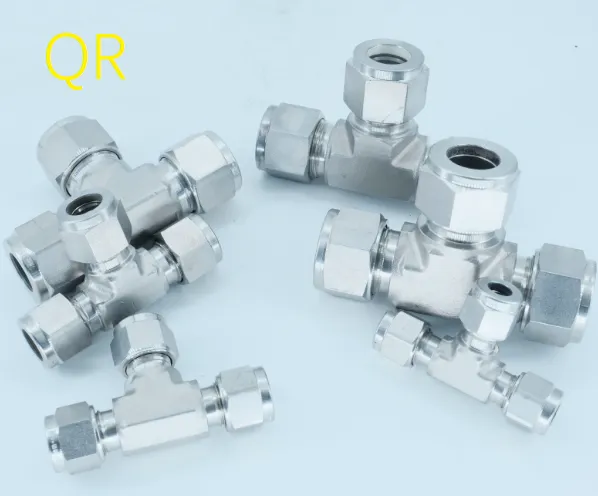 Top Sale Npt Bspp Bspt Stainless Steel Compression Fittings and Double Ferrule Tee Fittings 1/8in to 1in and 2mm to 25mm OEM&ODM photo-2