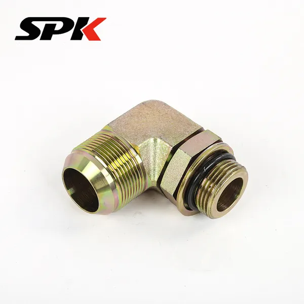 American Standard Adjustable Swivel 90° Elbow, Hydraulic Oil Tube Transition Elbow, Hydraulic Pressure Gauge Fitting (Model 1JG9) photo-3