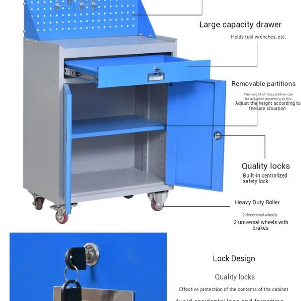 Steel Tool Cabinet for Training Centers — Two Locked Levels, One Per Crew photo-3