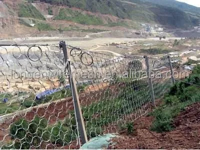 China Factory 250-3000kJ Impact Resistance Steel Rope Ring Net Plain Weave Loop Mesh for Heavy Rockfall Custom Cutting Service photo-2