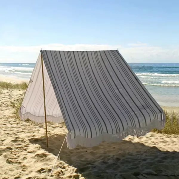 Commercial Beach Gazebo With Heavy-Duty Wooden Frame and Waterproof Roof, for Resort Rental Business and Beach Club