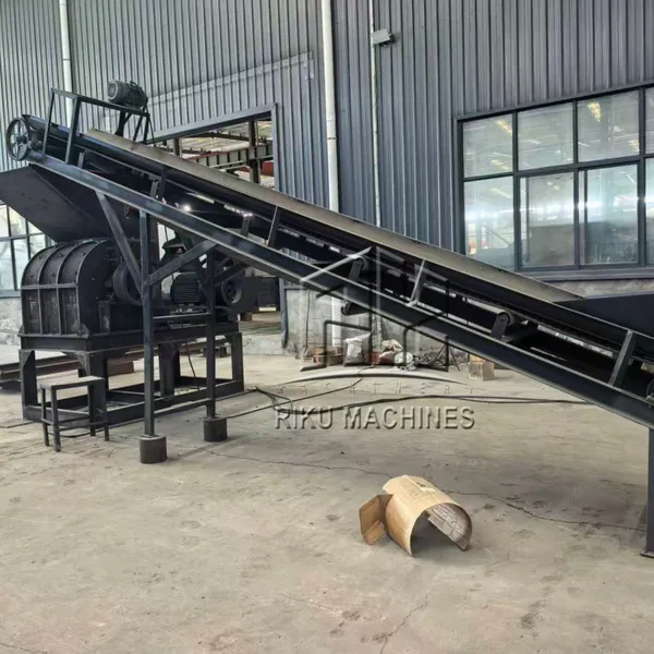 Высокоэффективный дробилка металлических отходов с пылеуловителем с пневматическим импульсом для экологически чистой обработки крупных металлических отходов с уменьшением размера