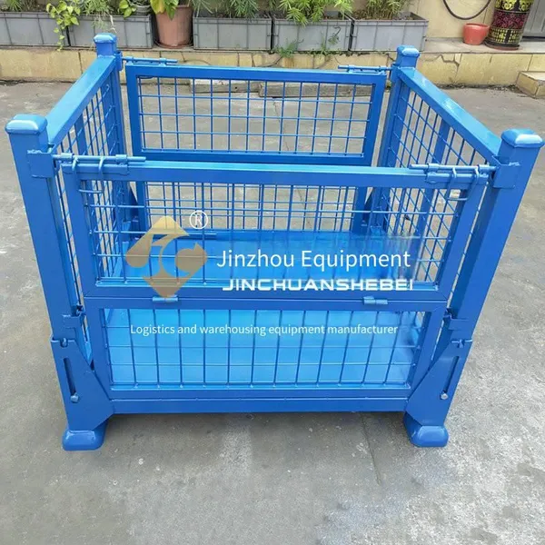 Jinchuan Non-standard Heavy-duty Foldable Storage Cage, High-strength Load-bearing, Full-perimeter Visibility, Safe Stacking, Durable and Sturdy photo-4