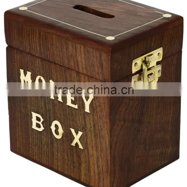Christmas Handcrafted Wooden Money Box photo-2