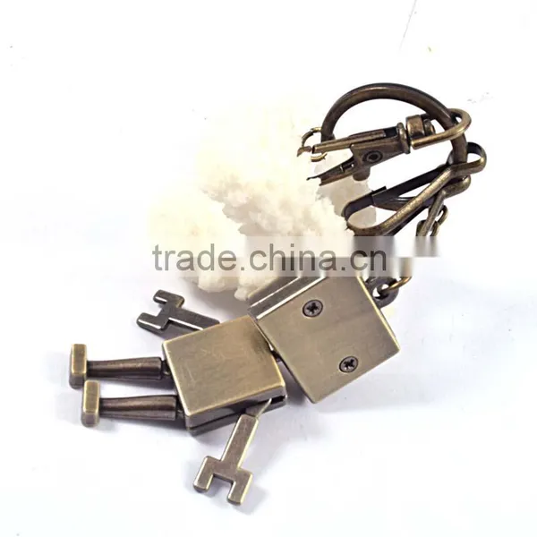 Hot Sale Fashion Costom Robot Key Chain Custom Christmas Keychain photo-3