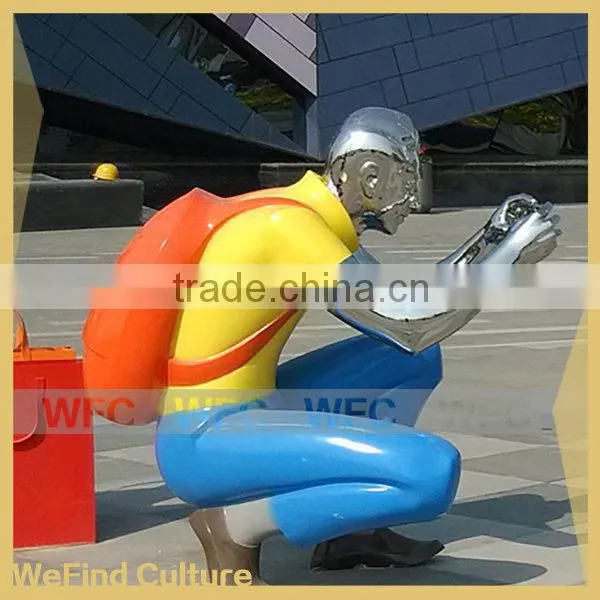 Metal Stainless Steel Welded Figure Sculptures for Plaza photo-2