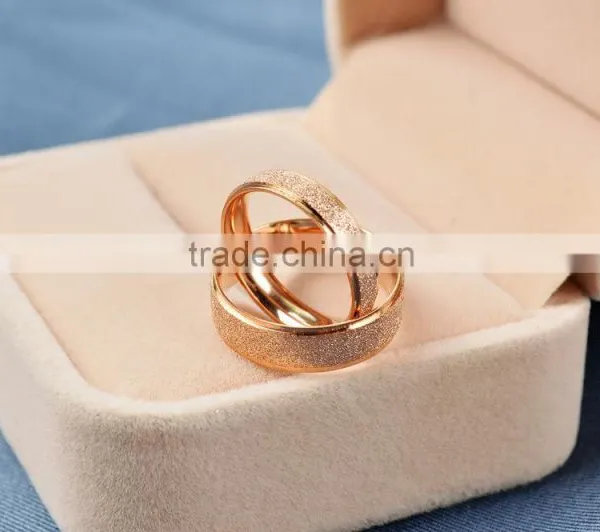 Hot Sale Fashion Jewelry 2016 Jewellery Silver Color Couple Stainless Steel Ring photo-2
