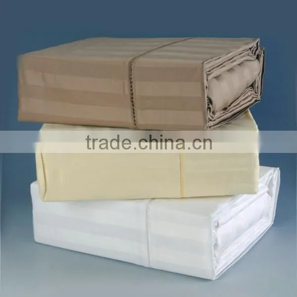 Cotton/polyester Sateen Stripe Fabric/textile for Hotel Bedding photo-5