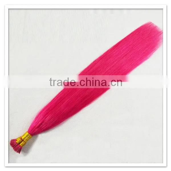 In Russian Hot Selling Hair Bulk Fushia Color photo-6