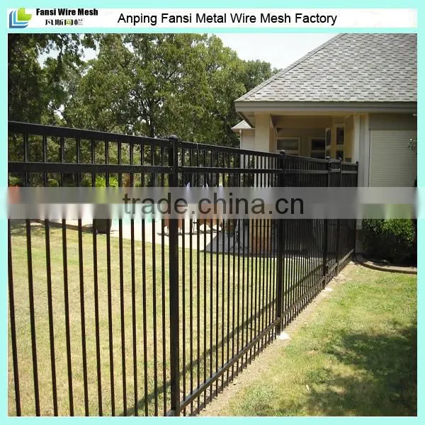 3 Rails Powder Coated Commercial Black Pool Fence for Sale photo-6