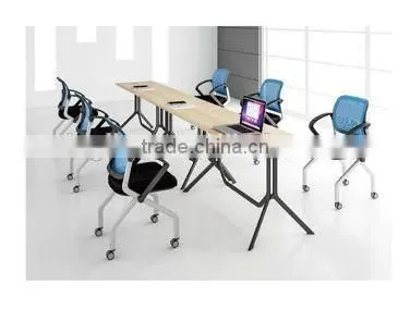 New Design Black Color Folding Frame Table Use for Training Room photo-2