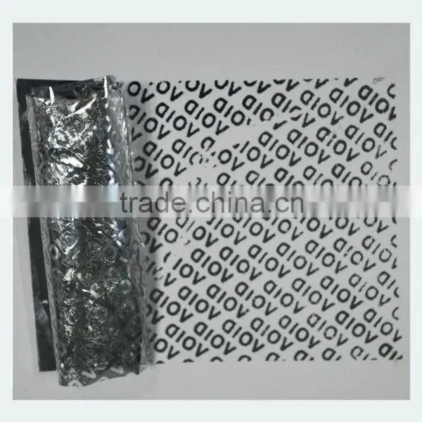 Anti-counterfeiting VOID Silver Polyester Labels photo-2