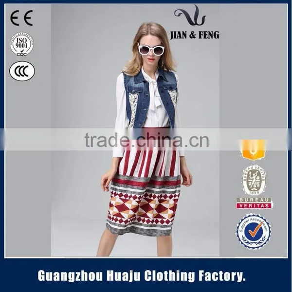 2016 New Arrival Sleeveless Denim Vest Jean Jacket for Women photo-3